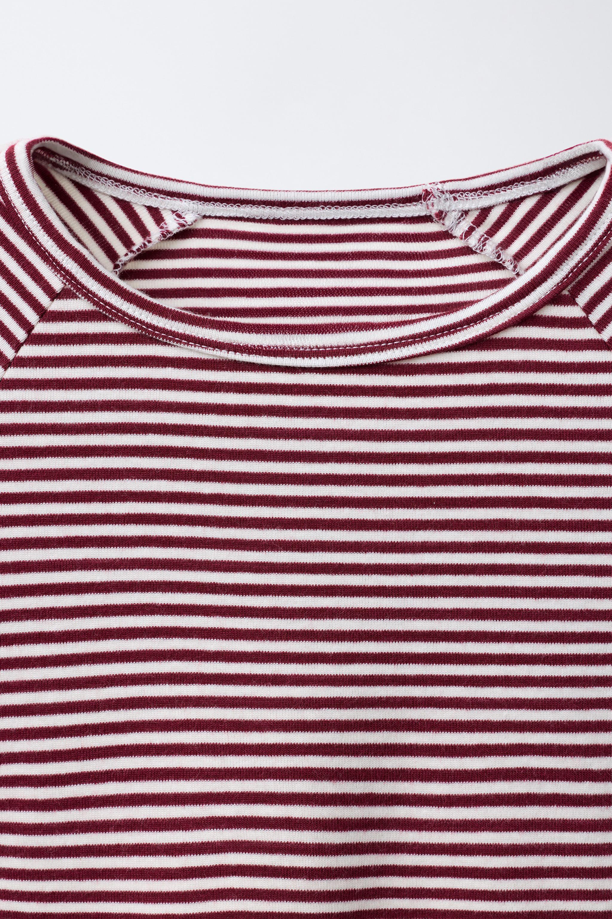 STRIPED T-SHIRT WITH MODAL